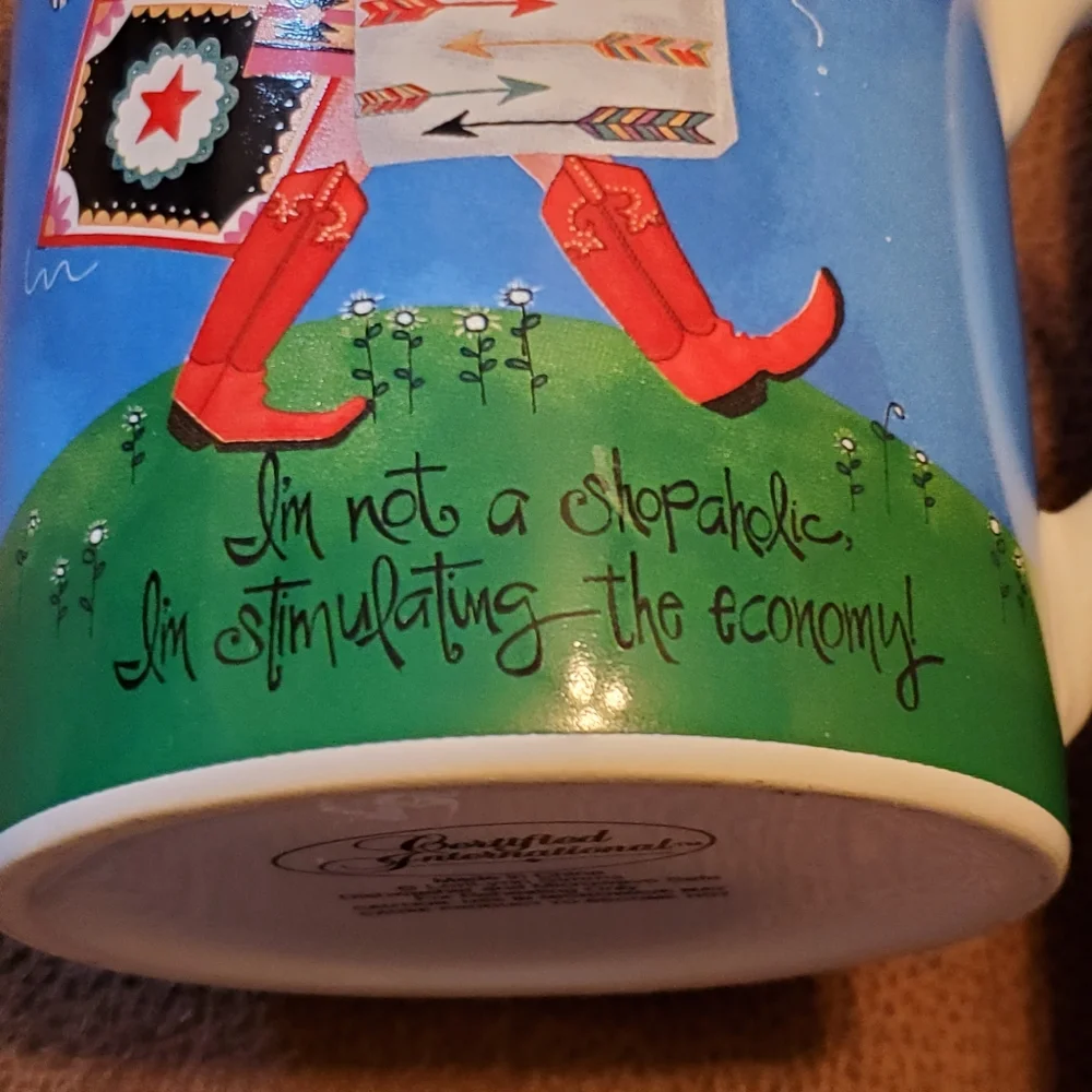 I'm not a shopaholic I'm stimulating economy mug